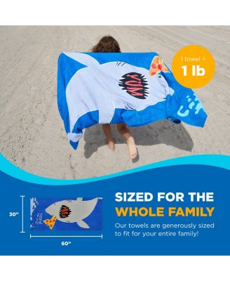 Printed Beach Towel Set - Oversized Beach Towel for Kids - Quick-Dry & Soft Cotton Towel with Printed Design - Luxury Towel for Swimming - 30" x 60", Magical Unicorn (2 Pack)