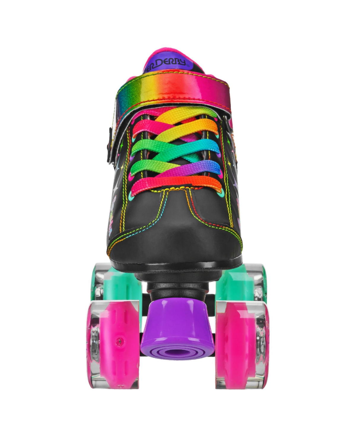 Roller Derby Sparkles Girl's Lighted Roller Skates -rainbow