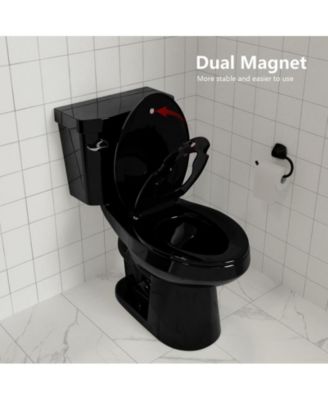 Toilet Seat Elongated,Toilet Seat with Toddler Seat Built in, Potty Training Toilet Seat Elongated Fits Both Adult and Child, with Soft Close