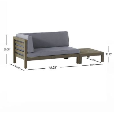 Oana Left Corner Bench And Coffee Table