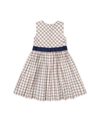 Toddler Girls Sleeveless Stretch Poplin Sash Dress