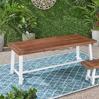 Streamdale Acacia & Metal Outdoor Dining Table for 8
