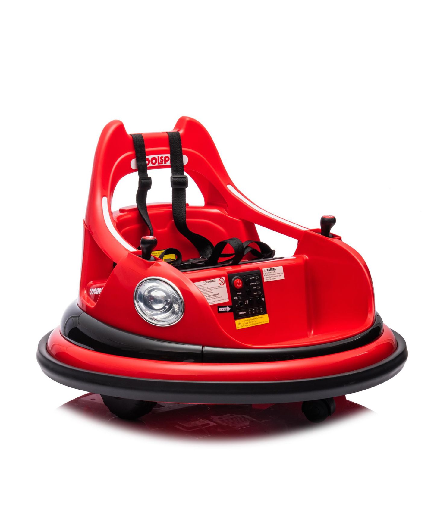Детская игрушка Streamdale Furniture Electric Kids Bumper Car with Remote Control & LED Lights, Ages 1.5-5, цвет: Красный — фото 3