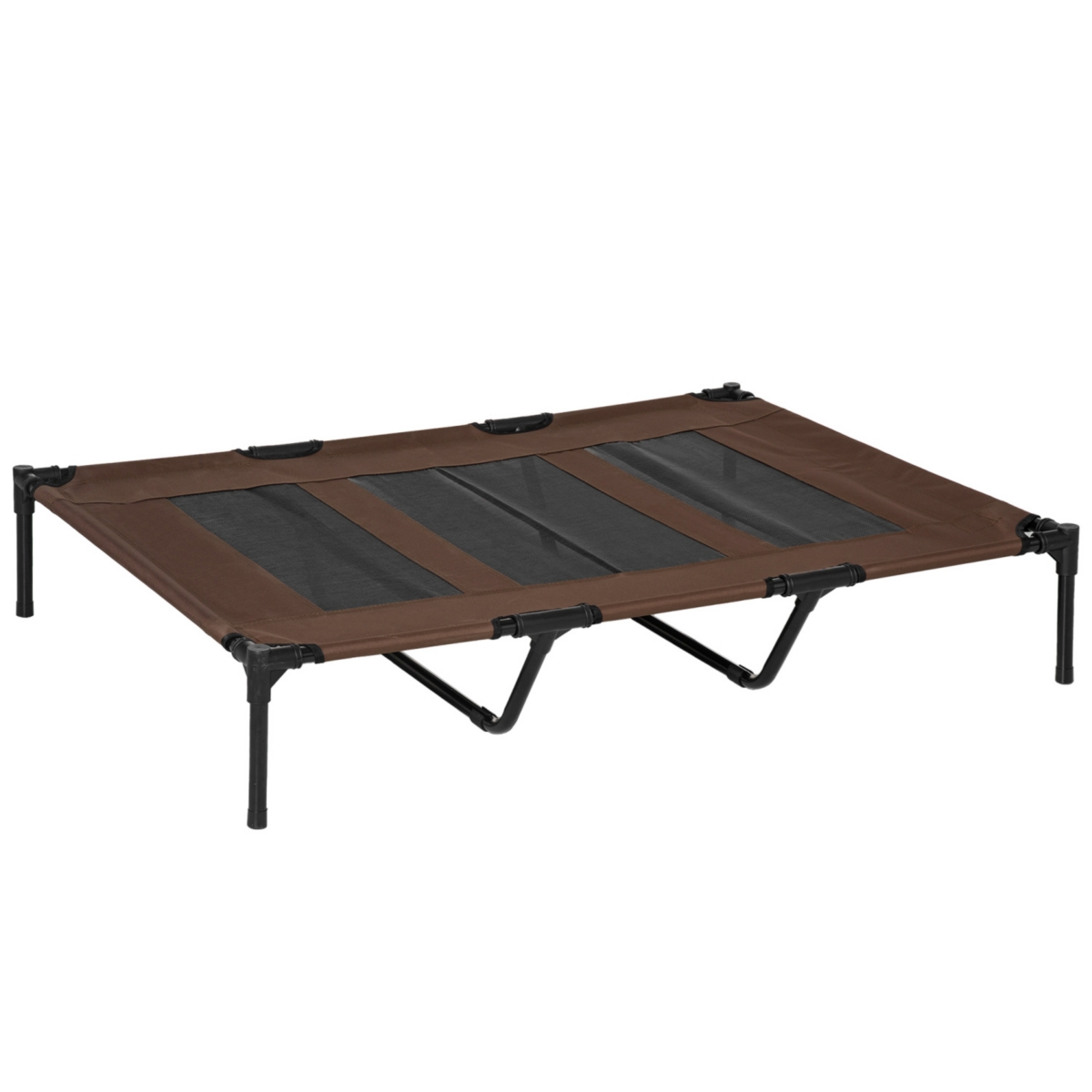 48&#x22; x 36&#x22; Elevated Breathable Dog Bed Portable Pet Cot w/ Carry Bag Metal Frame Breathable Mesh Indoor and Outdoor Tan - Tan