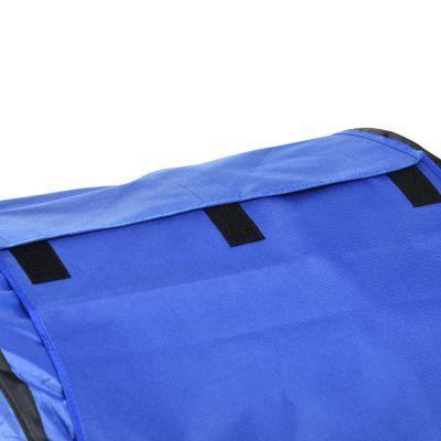 7 Piece Dog Agility Training Equipment, Dog Obstacle Course Starter Kit with Tunnels, Weave Poles, Adjustable Hurdles, Jumping Ring, Pause Box, Whistle, Blue