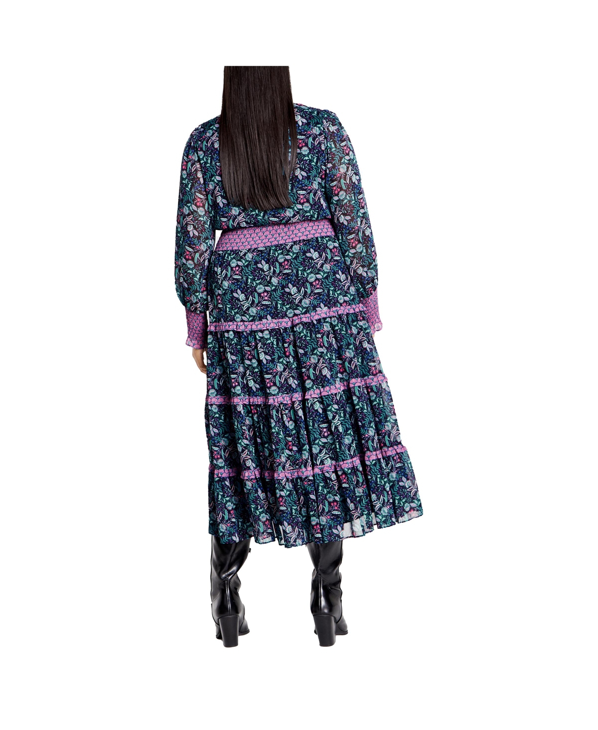 City Chic Plus Size Gwendolyn Print Dress