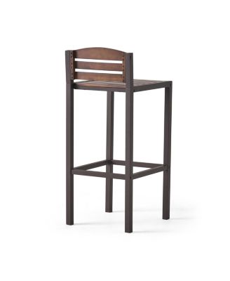 Acacia Wood And Iron Industrial Barstools: Modern Sophistication For Your Bar Or Dining Space