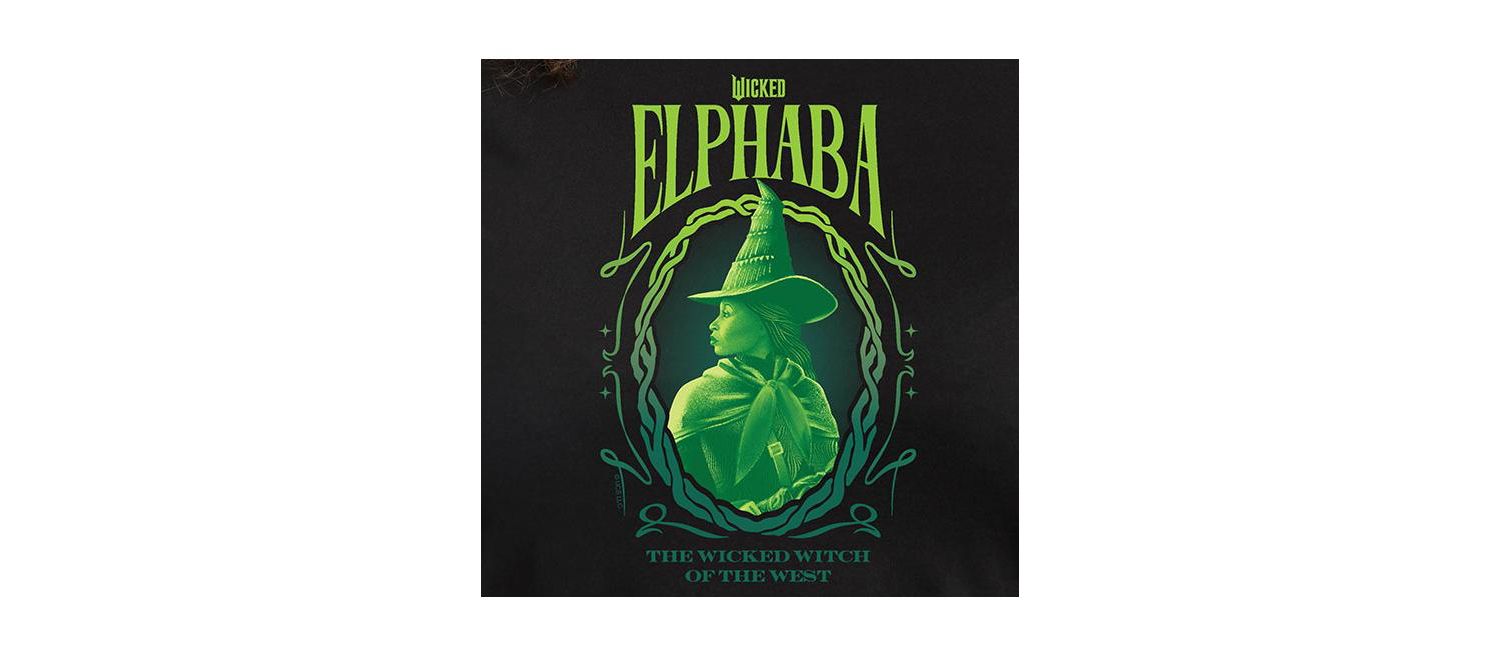 Plus Size Wicked Elphaba Graphic Crew Neck T-Shirt