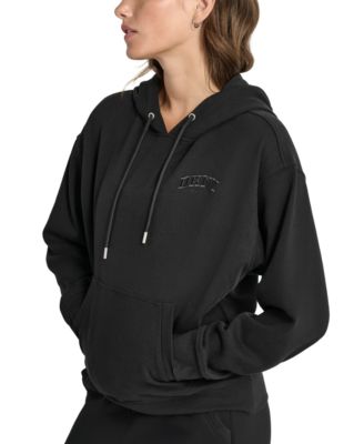 Women's Varsity Embroidered-Logo Pocket Hoodie
