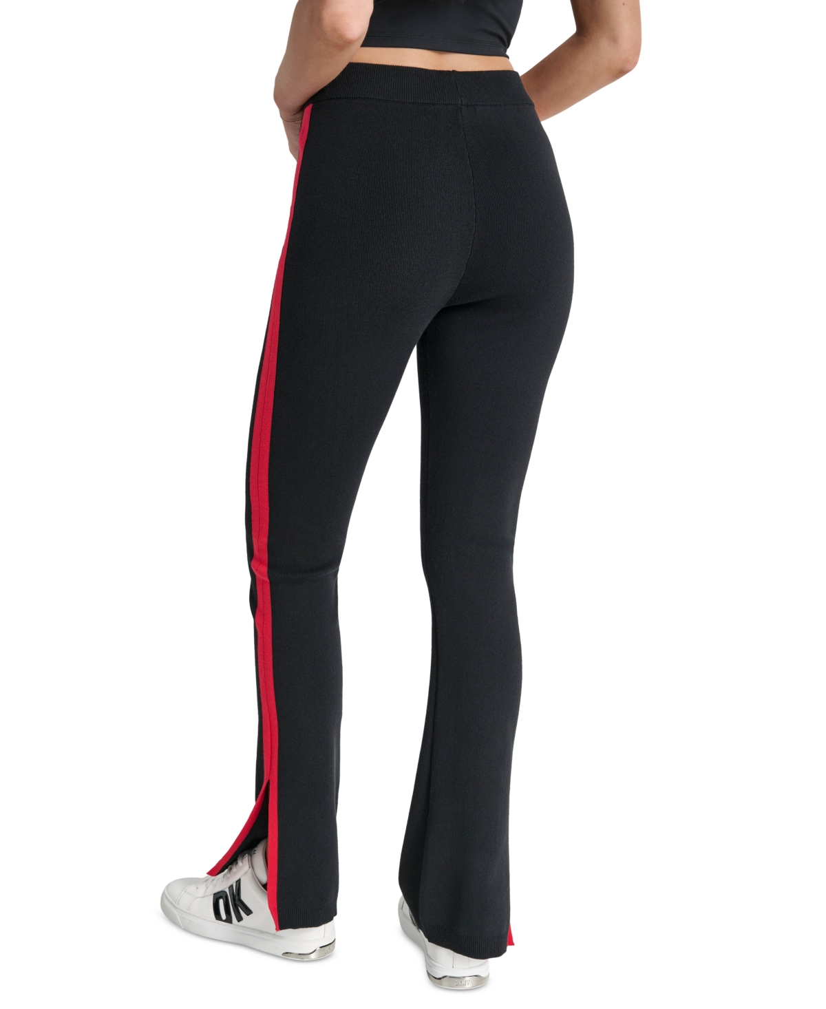 Dkny Women's Apres Ski High-Waist Side-Vent Flare Pants