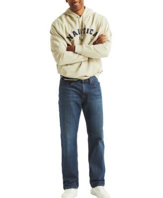 Men's Relaxed Fit Garment Dyed Terry Logo Hoodie