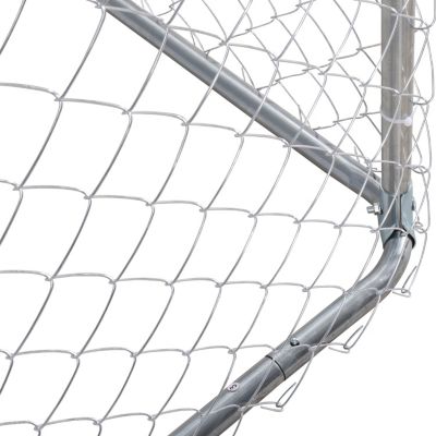  Dog Kennel Outdoor with Waterproof Canopy 181" 181" 71.65"