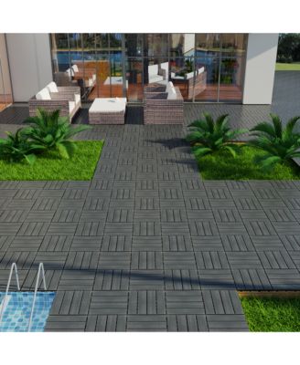 WPC Interlocking Patio Floor Tiles