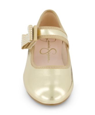Little and Big Girls Amy Crystal Bow Ballet Flat