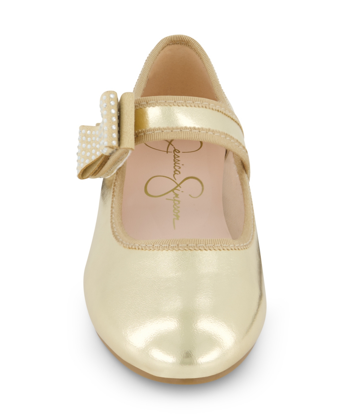 Jessica Simpson Little and Big Girls Amy Crystal Bow Ballet Flat
