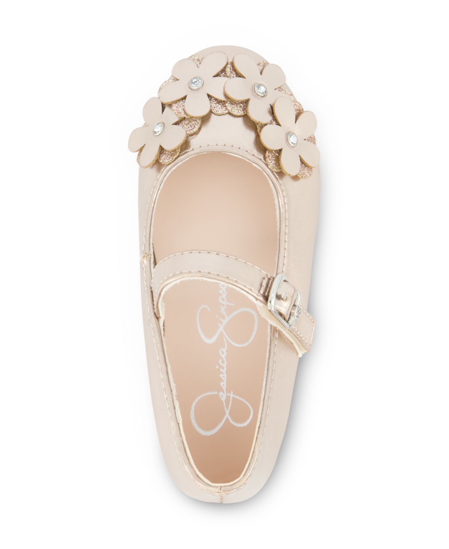 Балетки Jessica Simpson Amy Petal Ballet для девочек-малышей, цвет: Чёрный — фото 8