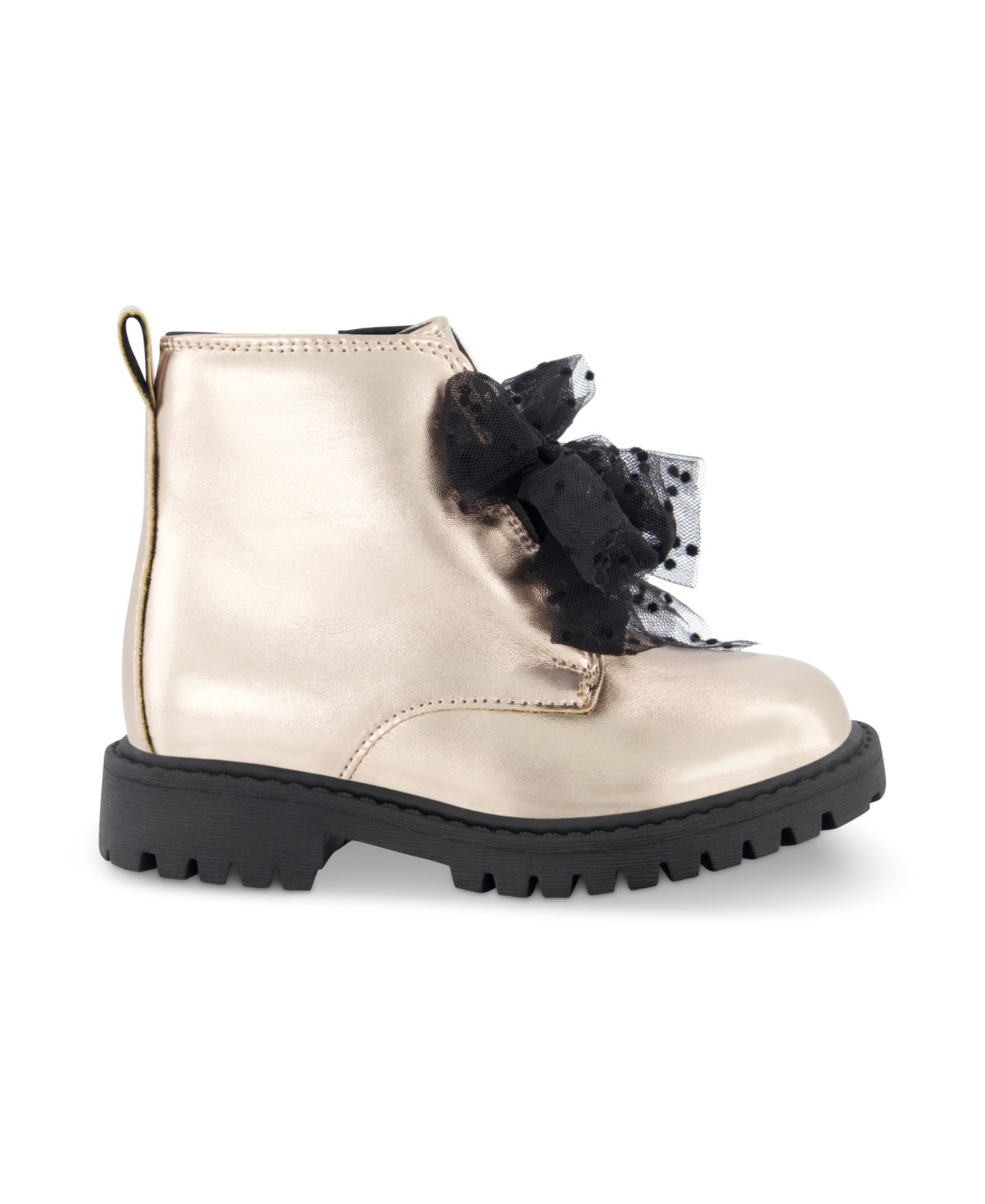 Ботинки Jessica Simpson Daria Double Bow Ankle Boot для девочек-малышей, цвет: Чёрный — фото 8