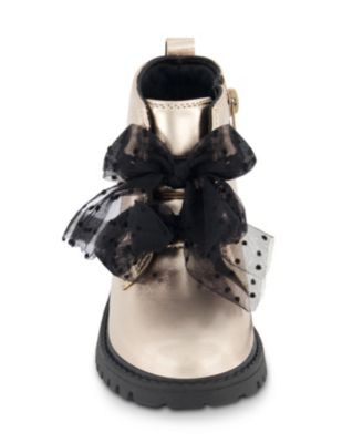 Toddler Girls Daria Double Bow Ankle Boot