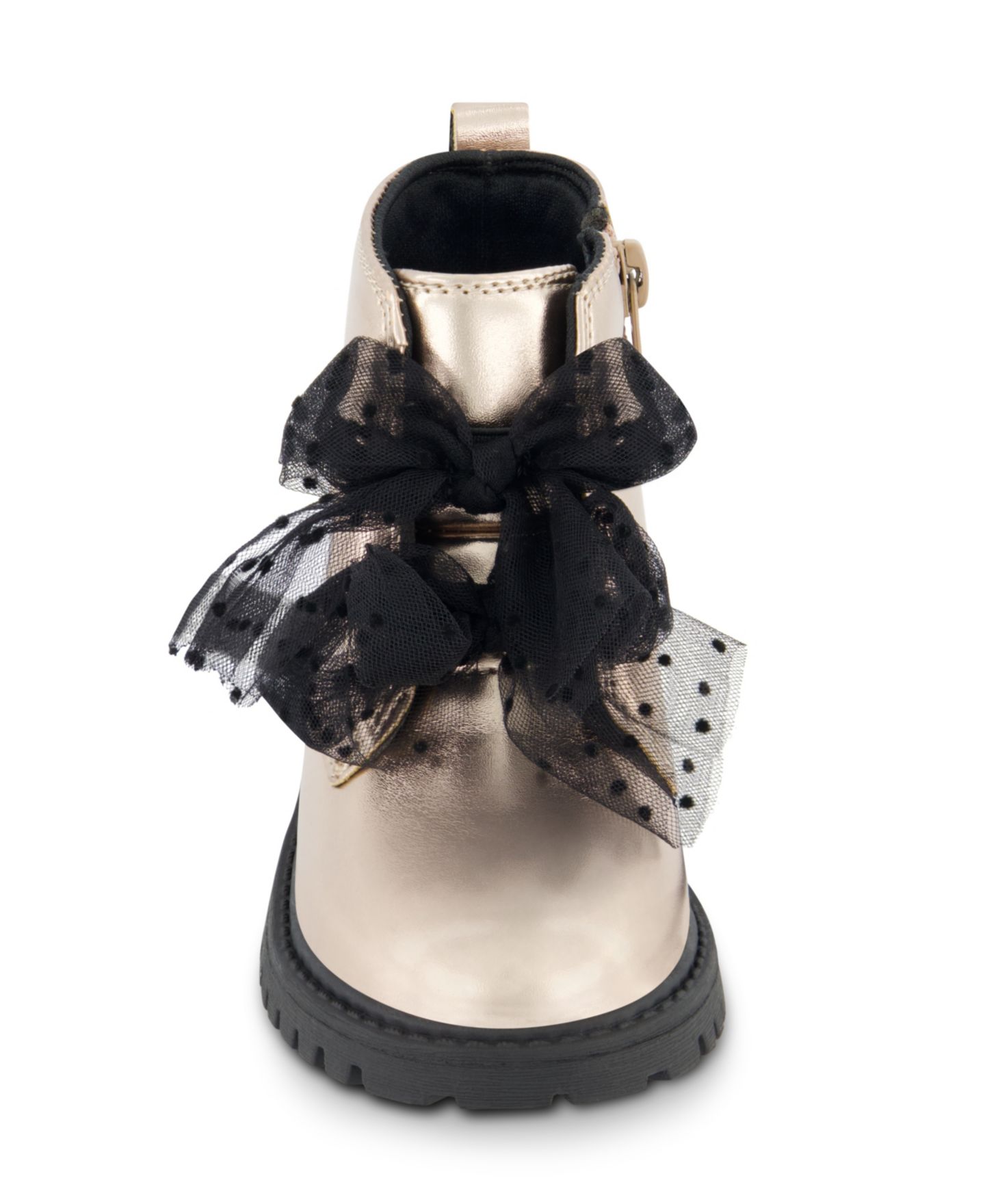 Ботинки Jessica Simpson Daria Double Bow Ankle Boot для девочек-малышей, цвет: Чёрный — фото 11