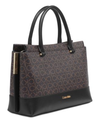 Bianca Signature Triple Compartment Convertible Satchel