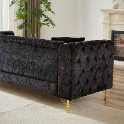 Streamdale Stylish Modern Pull Buckle Design Sofa