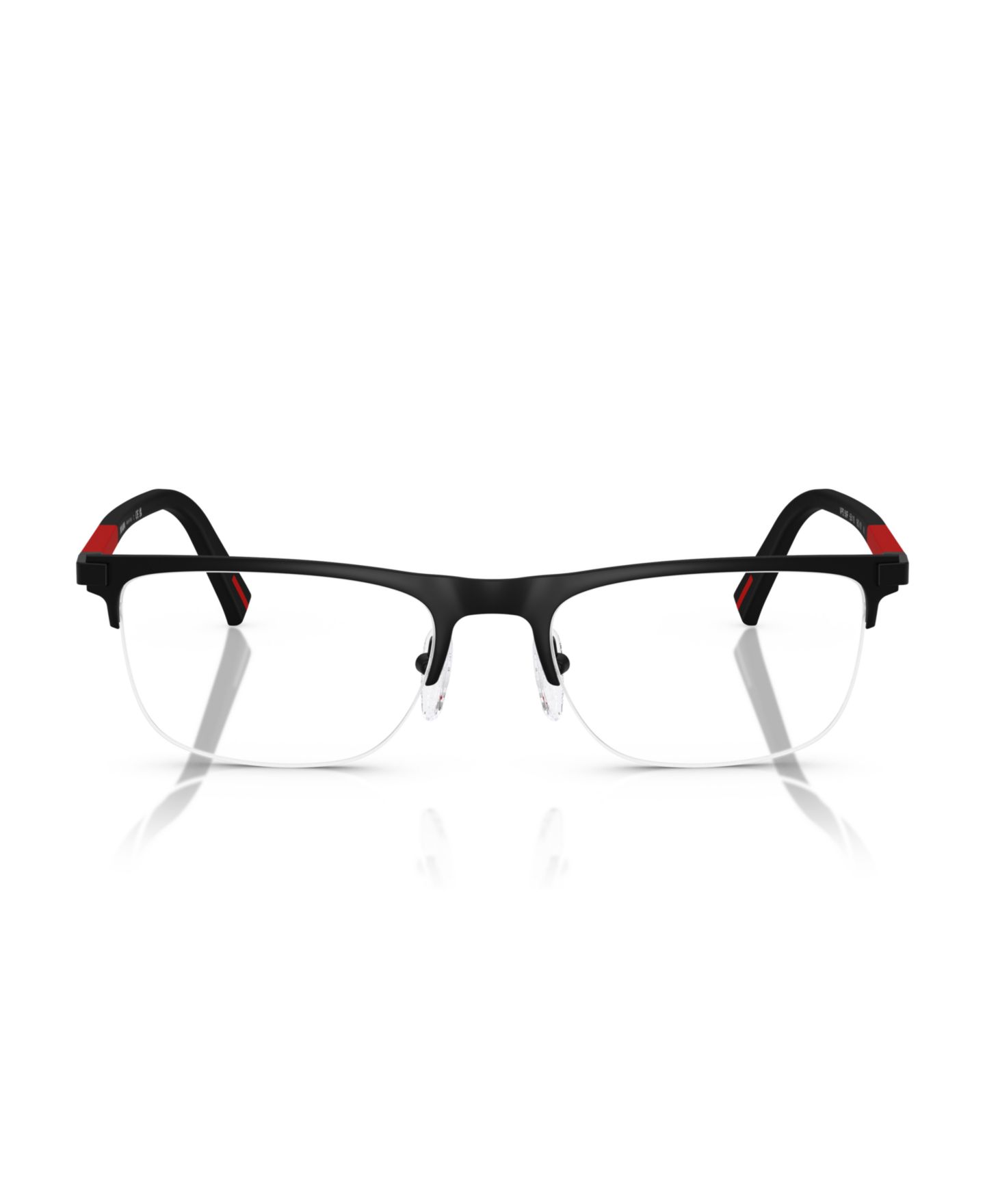 Мужские очки PRADA LINEA ROSSA Man Pillow Metal PS 50RV Eyeglasses, цвет: Матовый чёрный — фото 4