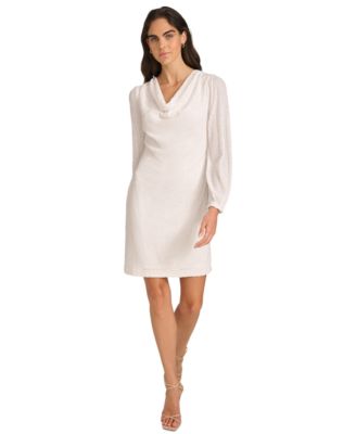 Calvin Klein - Women's Sequined Cowlneck Sheath Dress