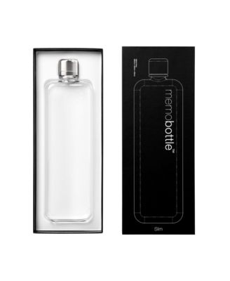 SLIM 15oz (450ml) - Sleek, Slim & Flat Water Bottle for Bags, Laptops & Books | BPA Free Tritan | Modern, Minimalist | Ideal for Gym & Daily Use