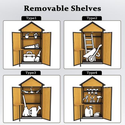 Streamdale Outdoor Weatherproof Storage Shed, 69