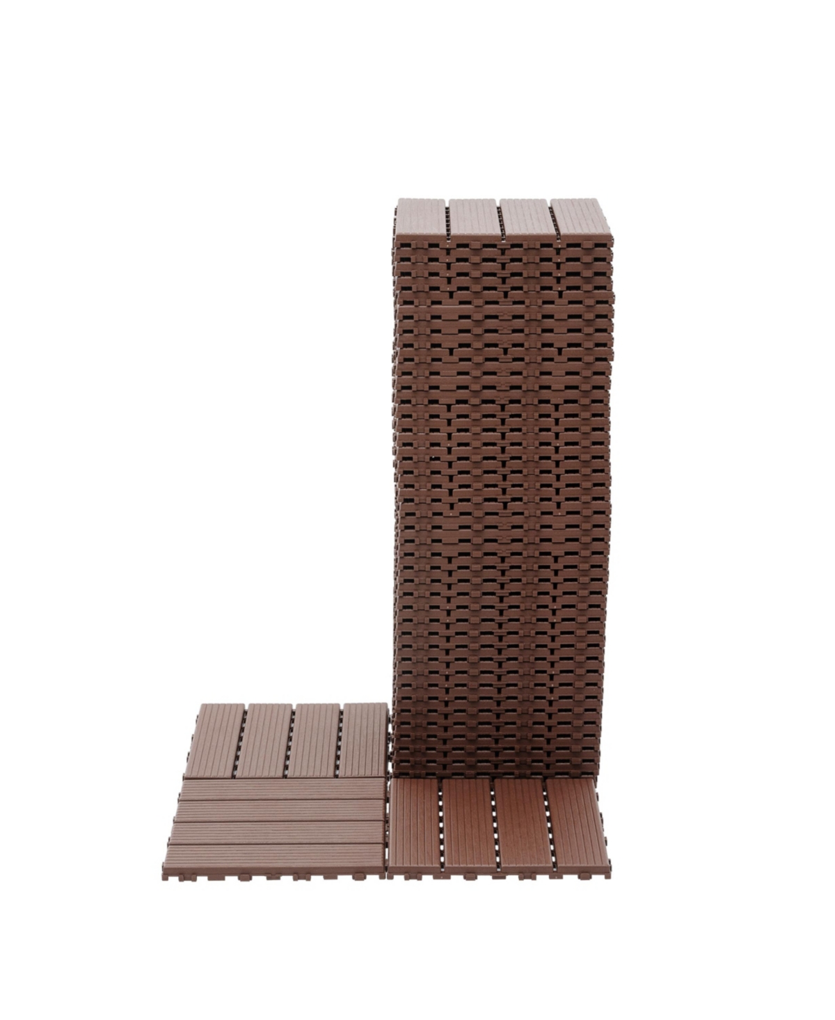 Streamdale Interlocking Deck Tiles, 44 Pack Patio Tiles, Waterproof, All Weather Use