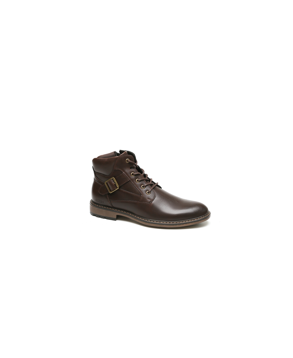 Guess Men's Savil Classic Lace Up Low Shaft Boots In Dark Brown