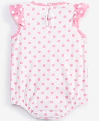 Baby Girls Dot-Print Skirted Sunsuit, Exclusively at Macy's