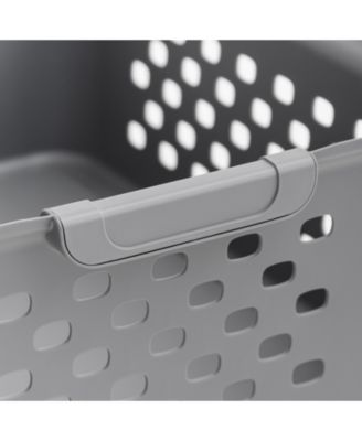 Medium Organizer Storage Basket, Gray, Pack of 4