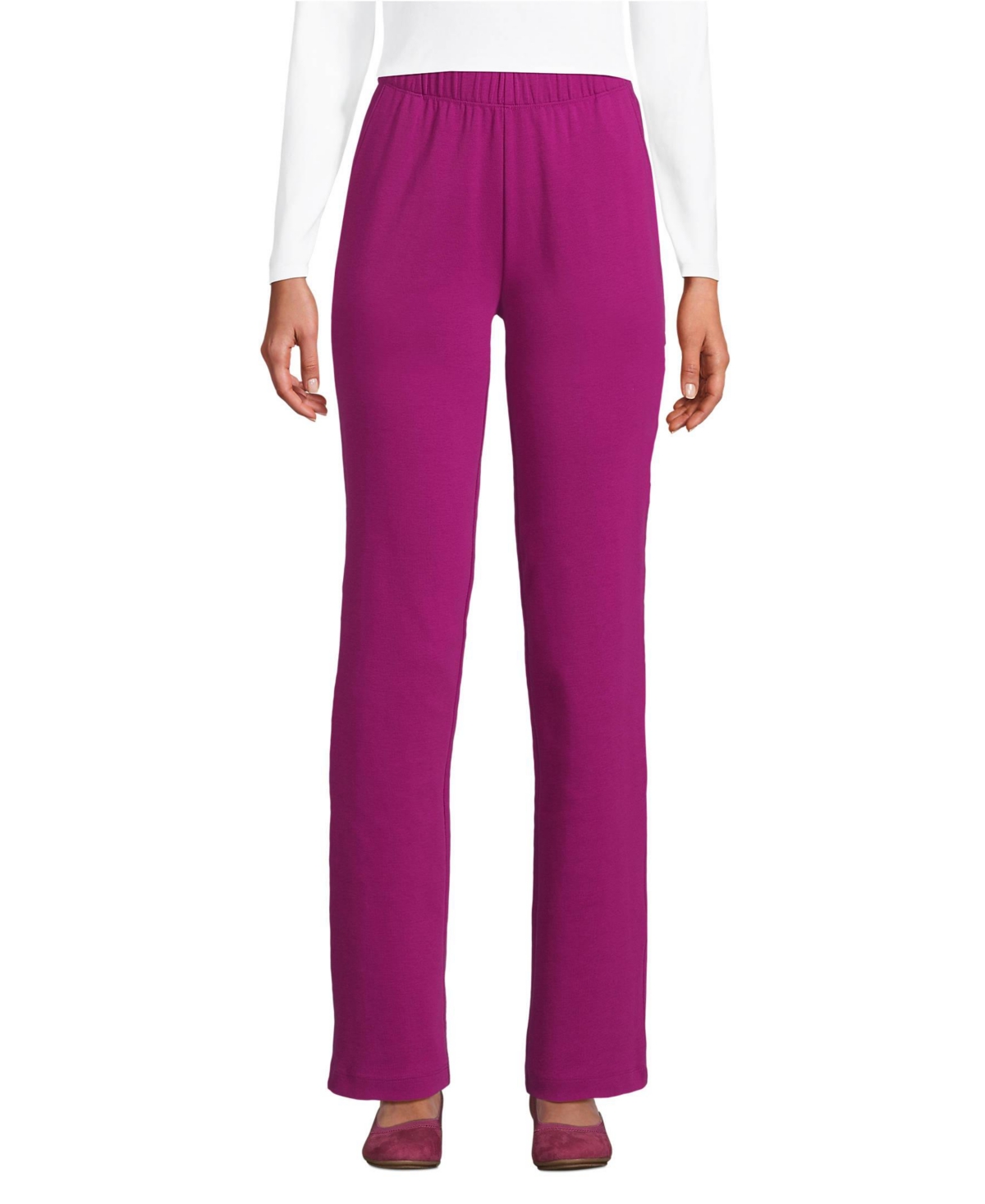 Lands' End Women's Sport Knit High Rise Pants