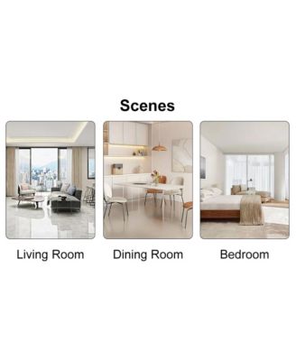 Transparent Plastic Nordic Dining Chairs (Set of 4)