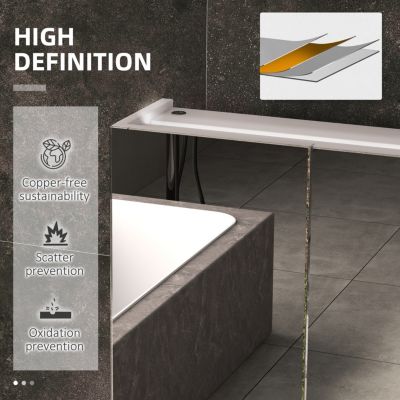 Lighted Medicine Cabinet with Mirror, 26" x 36" Wall Mounted Bathroom Mirror with Storage, 3-Color Bathroom Wall Cabinet with USB Charge, Adjustable Shelf, High Gloss White