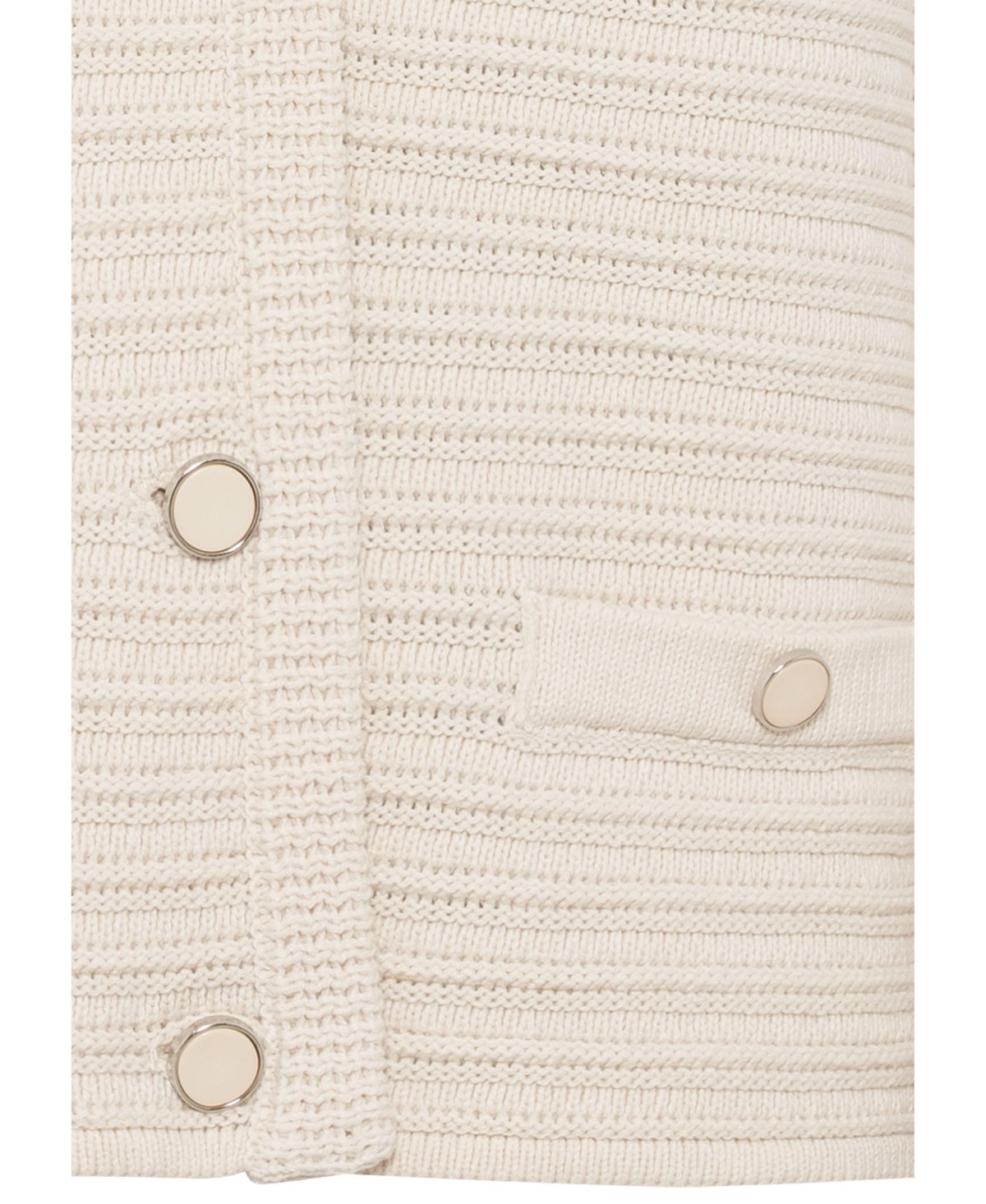 Olsen Women's Long Sleeve Collarless Cardigan