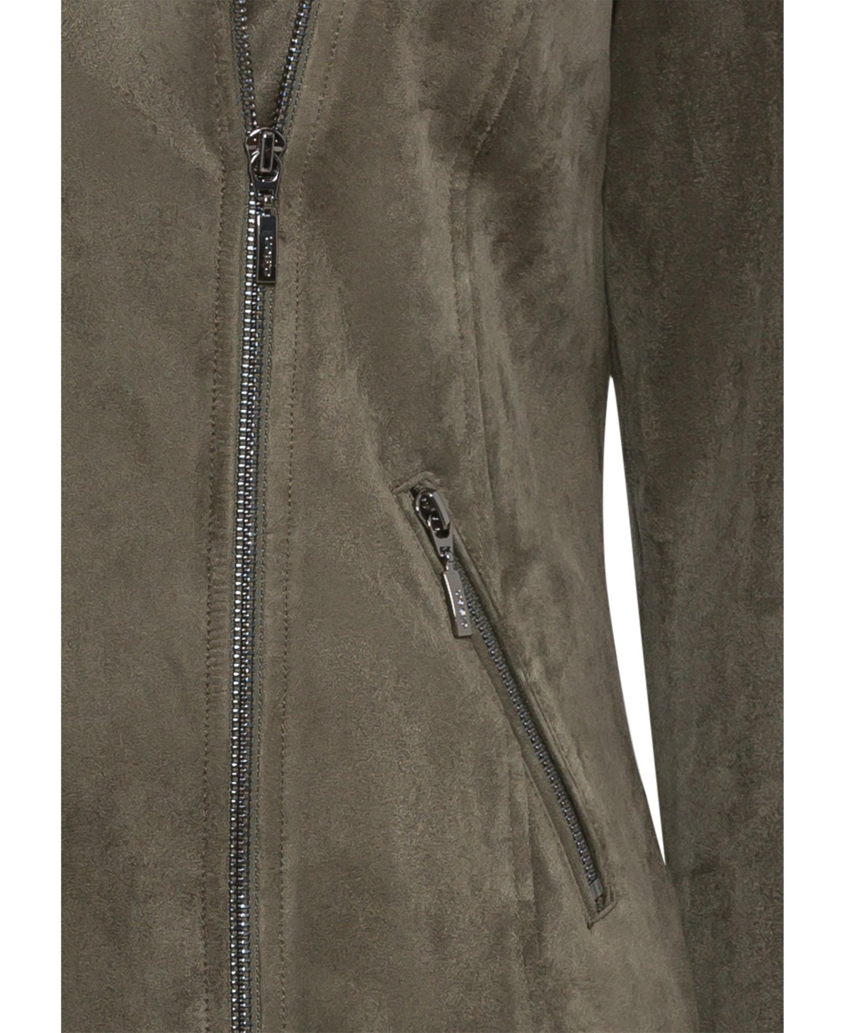 Olsen Women's Faux Suede Biker Jacket