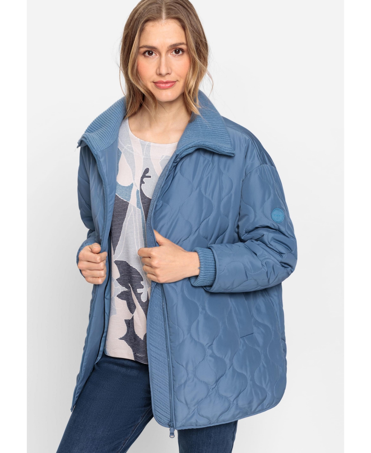 Women's quilted car coat sale