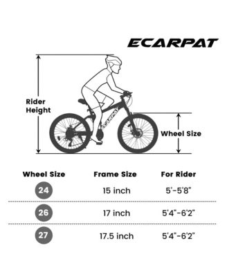 Mountain Bike 24 Inch Wheels, 21-Speed Full Suspension Mens Womens Trail Commuter City Mountain Bike, High Carbon Steel Frame Disc Brakes Grip Shifter Front Fork Rear Shock Absorber Bicycles