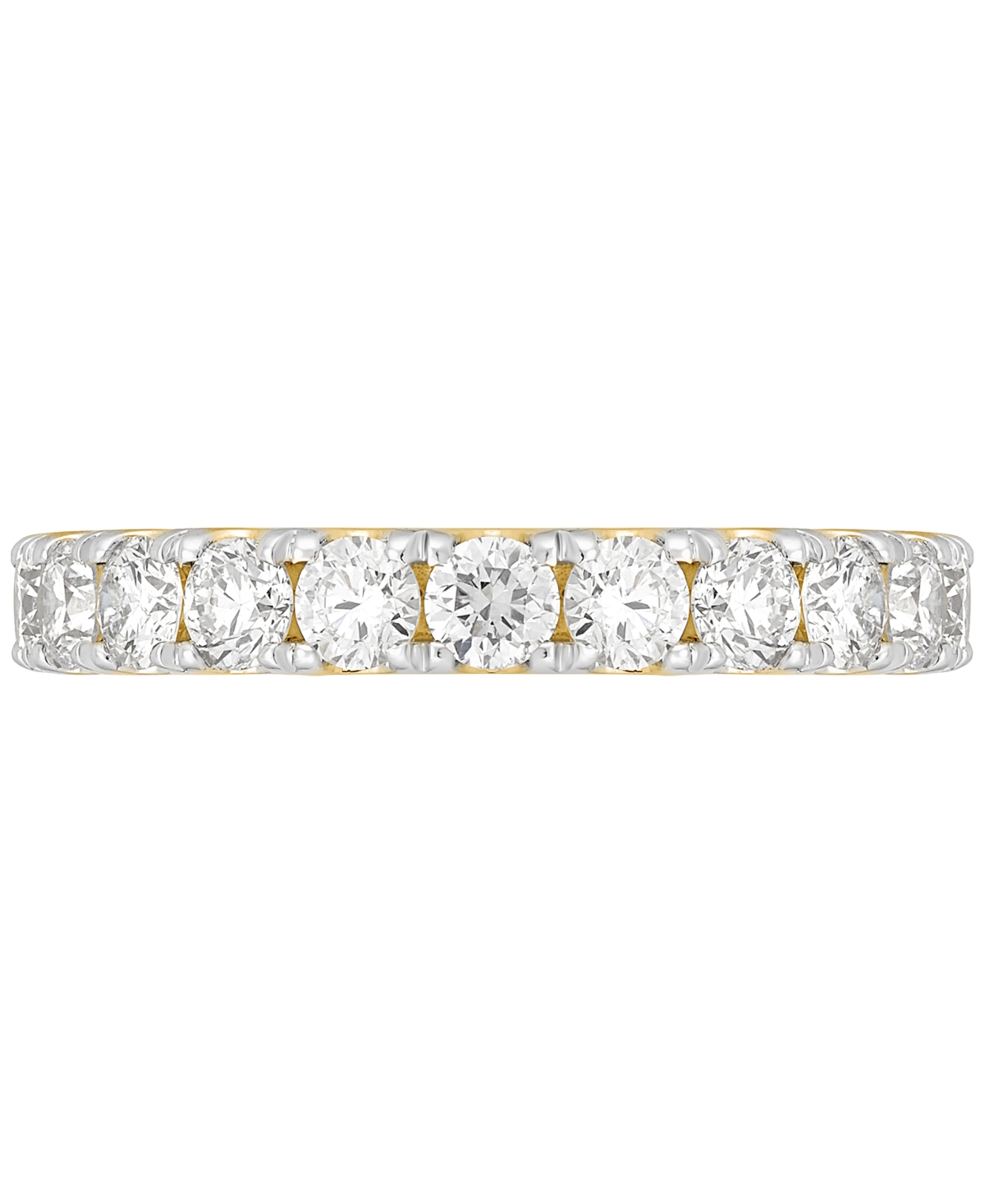 Grown With Love Igi Certified Lab Grown Diamond Band (1 Ct. T.w.) In 14k White Or Yellow Gold In Yellow Gold