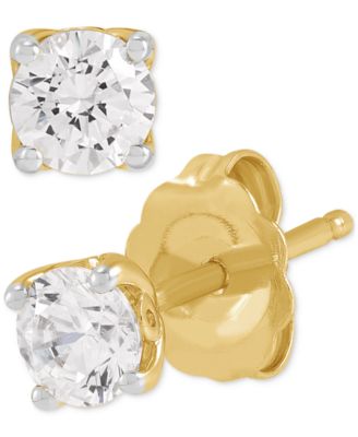 IGI Certified Lab Grown Diamond Stud Earrings (1/2 ct. t.w.) in 14k White Gold or 14k Gold