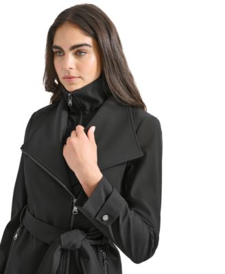 Women's Long Sleeve Belted Wrap Coat