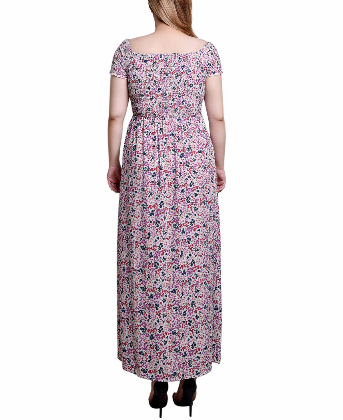 Ny Collection Women's Smocked Bodice Maxi Dress