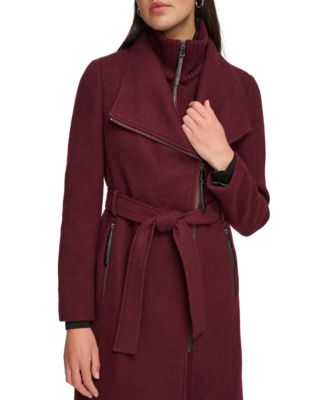 Womens Wool Blend Belted Wrap Coat, Created for Macys
