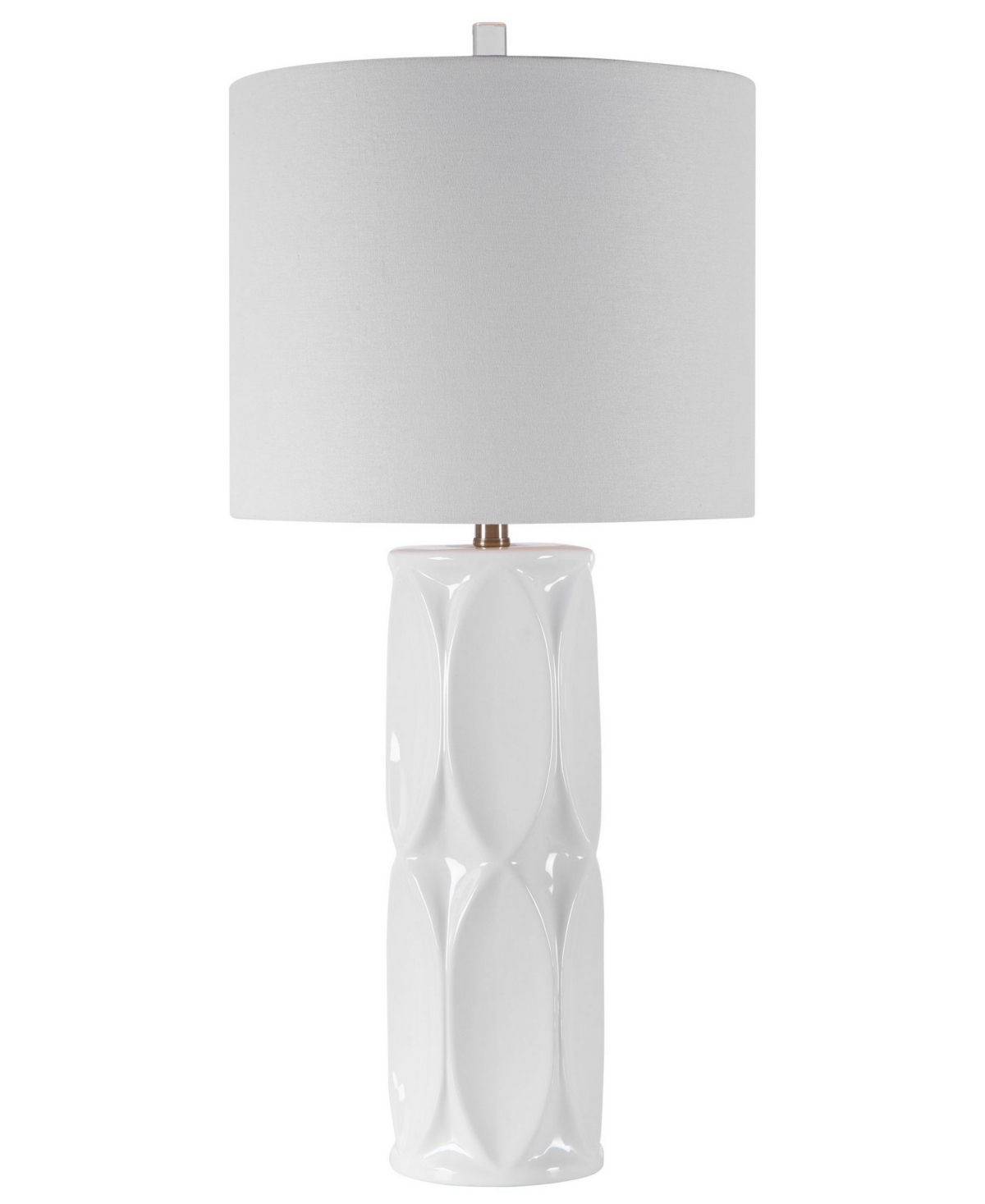 Uttermost 26" Ceramic Sinclair Table Lamp In White