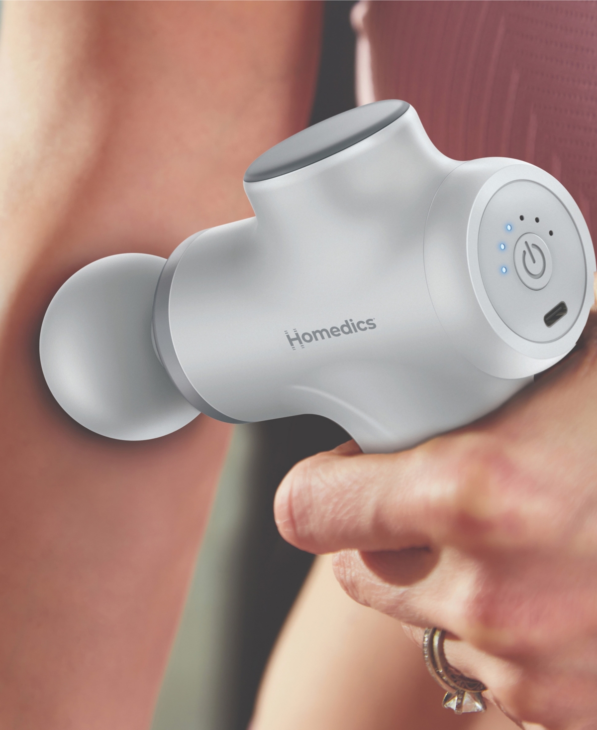 Homedics Rebound Essentials Percussion Massager In Gray