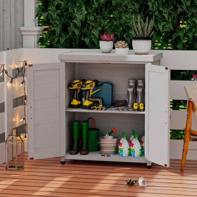 Streamdale Potting Bench with Storage and Table Top