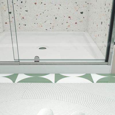 Chrome Pivot Swing Glass Shower Door (50-54" W x 71" H)