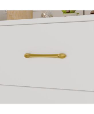   9-Drawer   Particle Board, MDF   Golden Accents, Water-Resistant Surface, Anti-Deformation Wooden Dresser